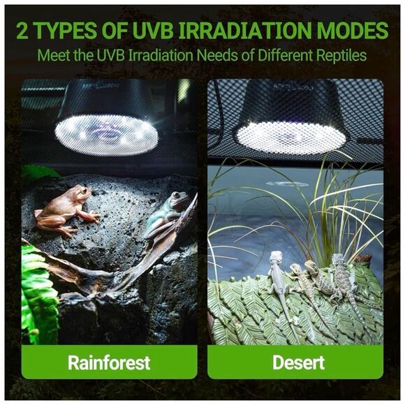 NIB REPTI ZOO UVB Reptile Light with Dimming | Reptile Habitat Lamp - Picture 4 of 7